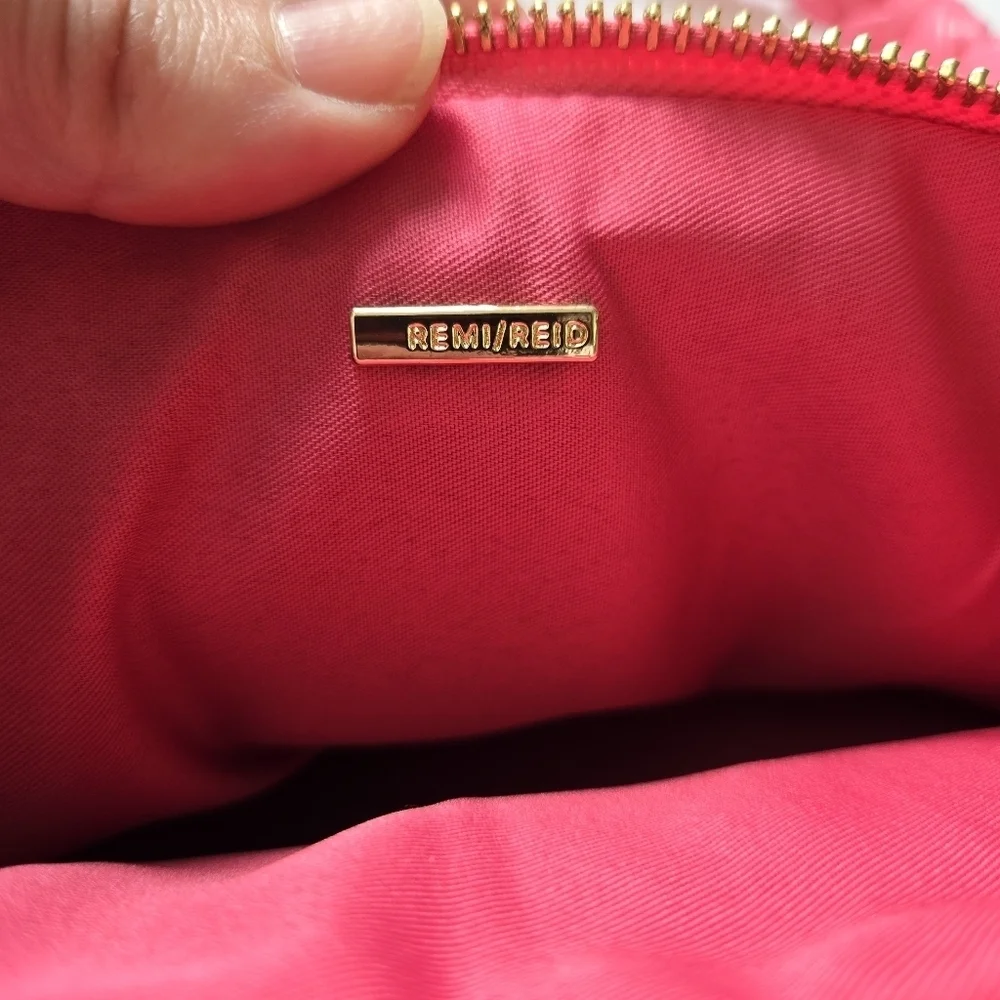 Anthropologie Remi Reid Pink Convertible Crossbody Top Handle and Belt Bag - Picture 7 of 10